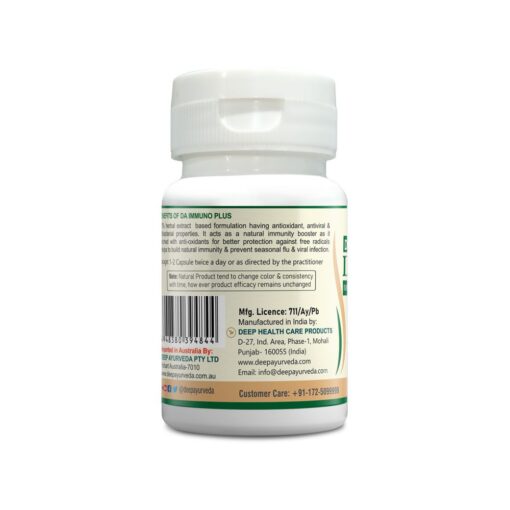 da-immuno plus best immunity booster supplement | prevent seasonal flu and viral infection | 30 vegan capsule