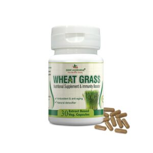 Wheat grass capsule