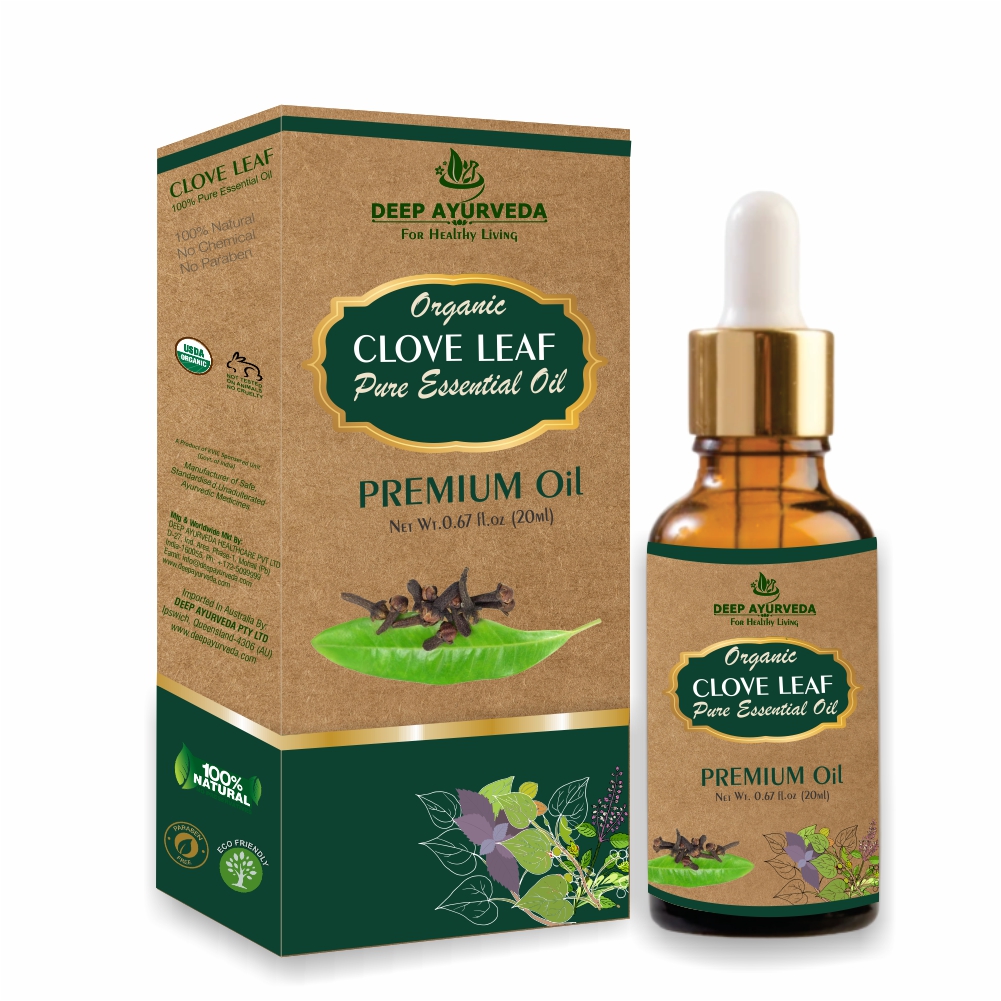 Clove Leaf Pure Essential Oil (Syzygium aromaticum) 20 ml