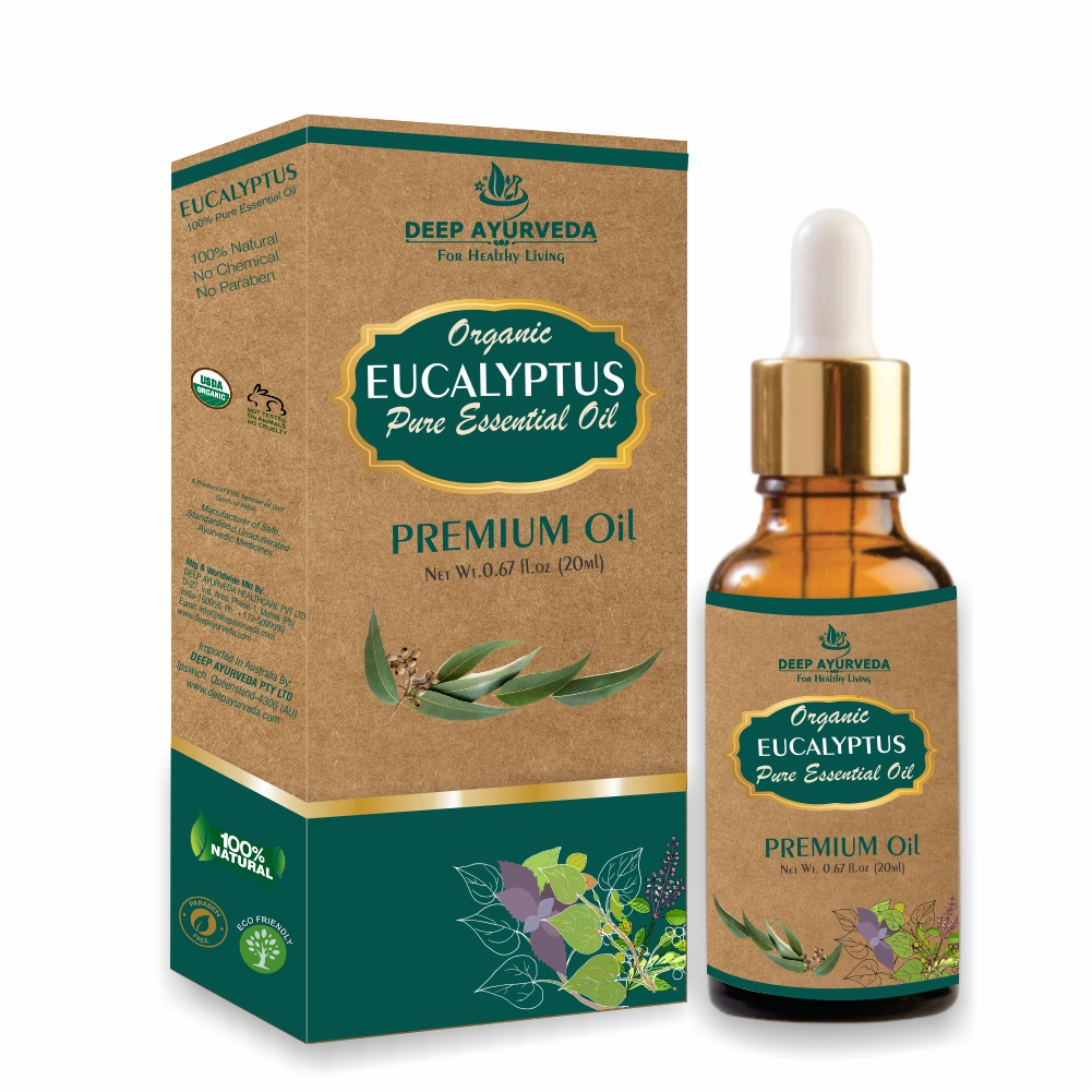 Eucalyptus Pure Essential Oil (Eucalyptus Globulus) 20 ml Helps in