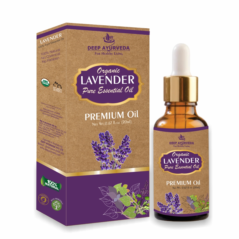 Lavender Pure Essential Oil (Lavendula Officinalis) 20 ml Promotes